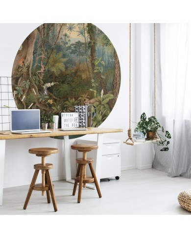 WallArt Papier peint cercle In the Jungle 190 cm