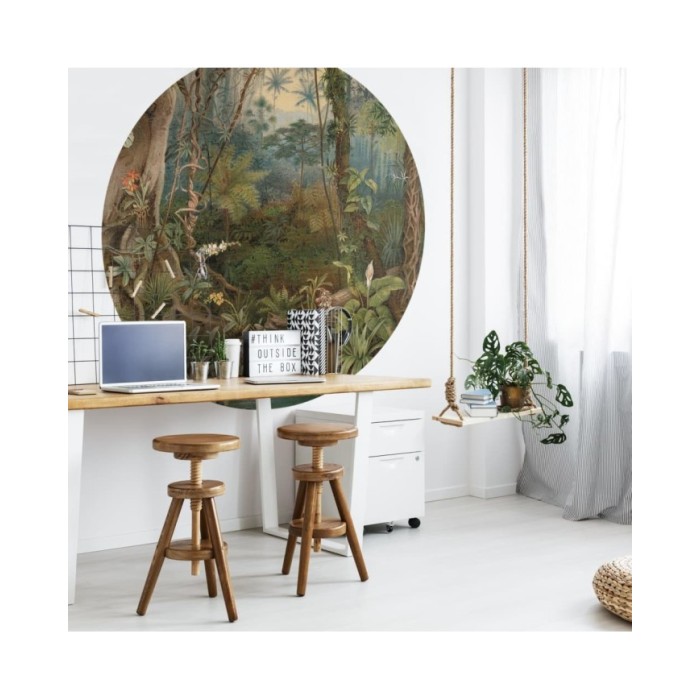 WallArt Papier peint cercle In the Jungle 190 cm