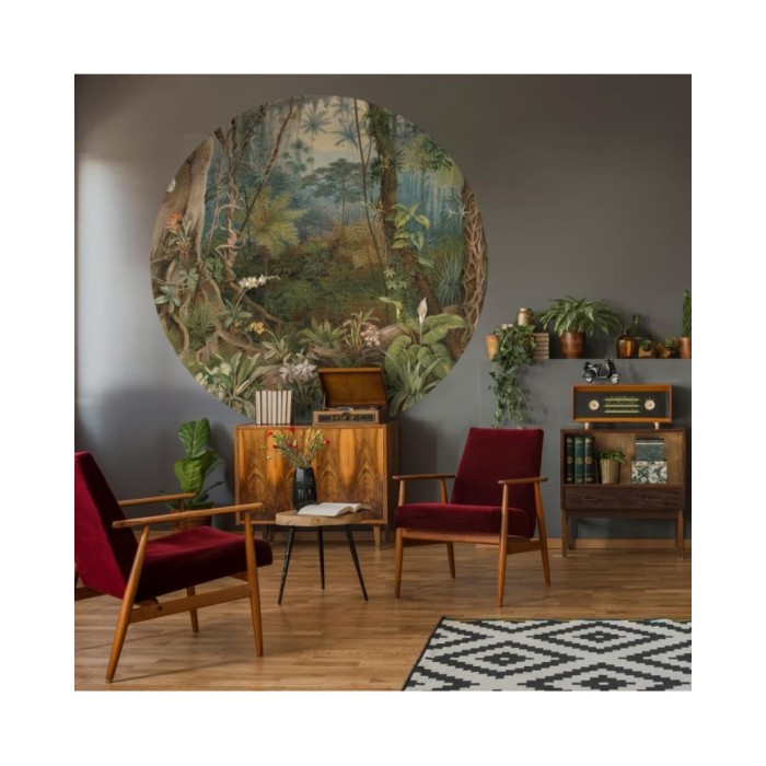 WallArt Papier peint cercle In the Jungle 190 cm