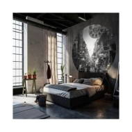 WallArt Papier peint cercle Hong Kong the Old Days 142,5 cm