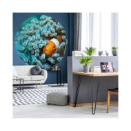 WallArt Papier peint cercle Nemo the Anemonefish 190 cm