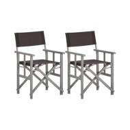 Chaises de metteur en scène 2 pcs Bois massif d'acacia