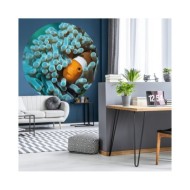 WallArt Papier peint cercle Nemo the Anemonefish 142,5 cm