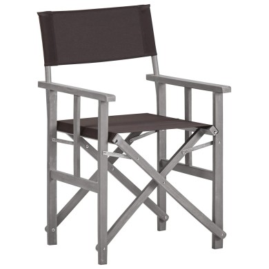 Chaises de metteur en scène 2 pcs Bois massif d'acacia