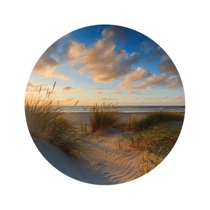 WallArt Papier peint cercle Beachlife 190 cm