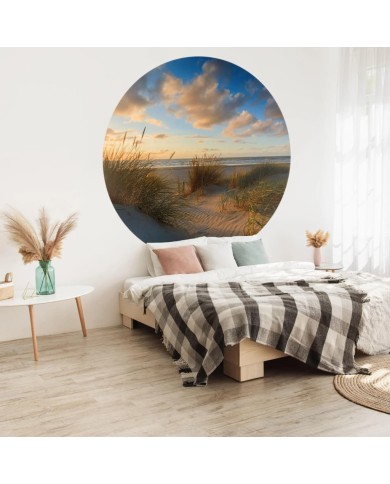 WallArt Papier peint cercle Beachlife 190 cm