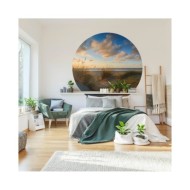 WallArt Papier peint cercle Beachlife 142,5 cm