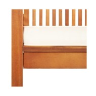 Chaises à dîner de jardin et coussins 2pcs Bois d'acacia massif
