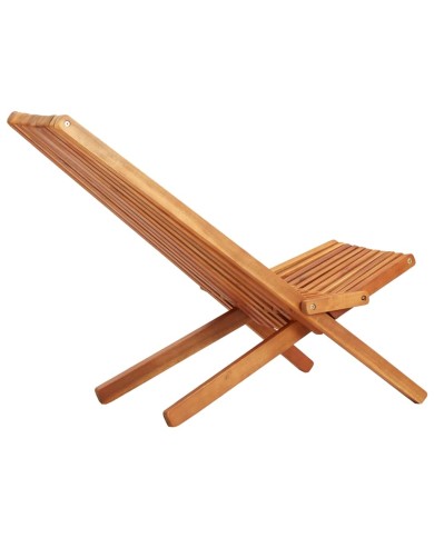 Chaises pliables d'extérieur 2 pcs Bois d'acacia solide