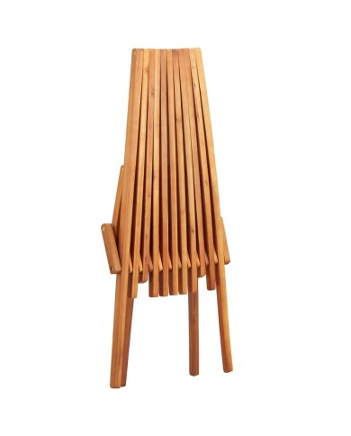 Chaises pliables d'extérieur 2 pcs Bois d'acacia solide