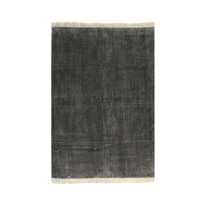 Tapis Kilim Coton 120 x 180 cm Anthracite