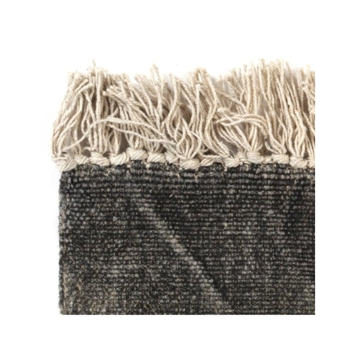 Tapis Kilim Coton 160 x 230 cm Anthracite