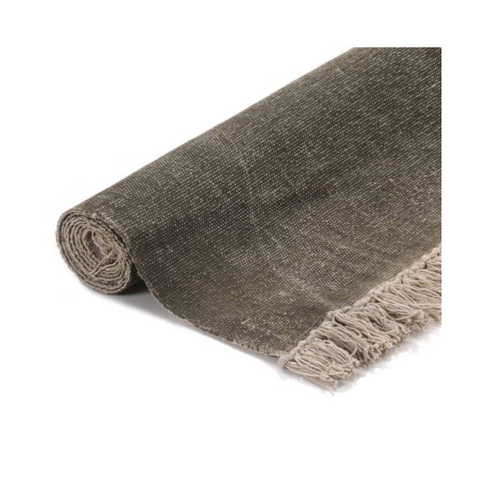 Tapis Kilim Coton 120 x 180 cm Taupe