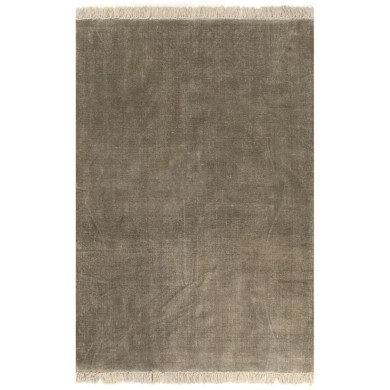 Tapis Kilim Coton 160 x 230 cm Taupe