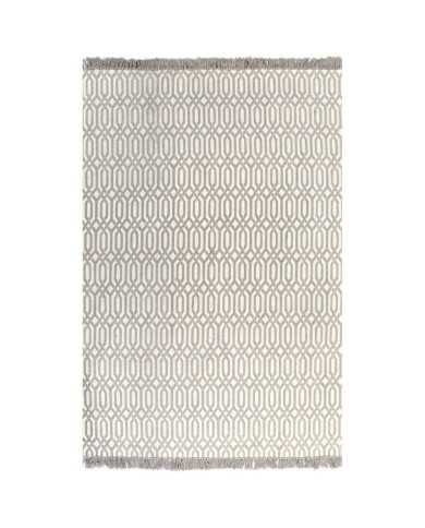 Tapis Kilim Coton 120 x 180 cm avec motif Taupe