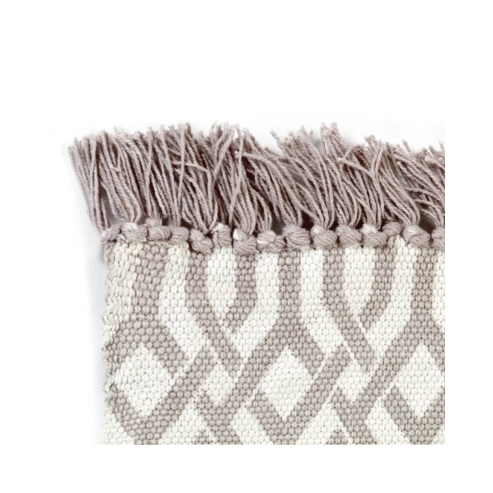 Tapis Kilim Coton 120 x 180 cm avec motif Taupe