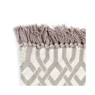 Tapis Kilim Coton 120 x 180 cm avec motif Taupe