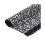 Tapis Kilim Coton 160 x 230 cm avec motif Gris