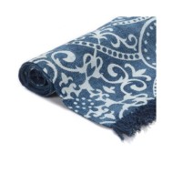 Tapis Kilim Coton 120 x 180 cm avec motif Bleu