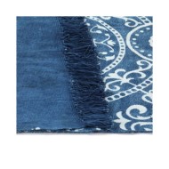 Tapis Kilim Coton 160 x 230 cm avec motif Bleu