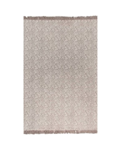 Tapis Kilim Coton 120 x 180 cm avec motif Taupe