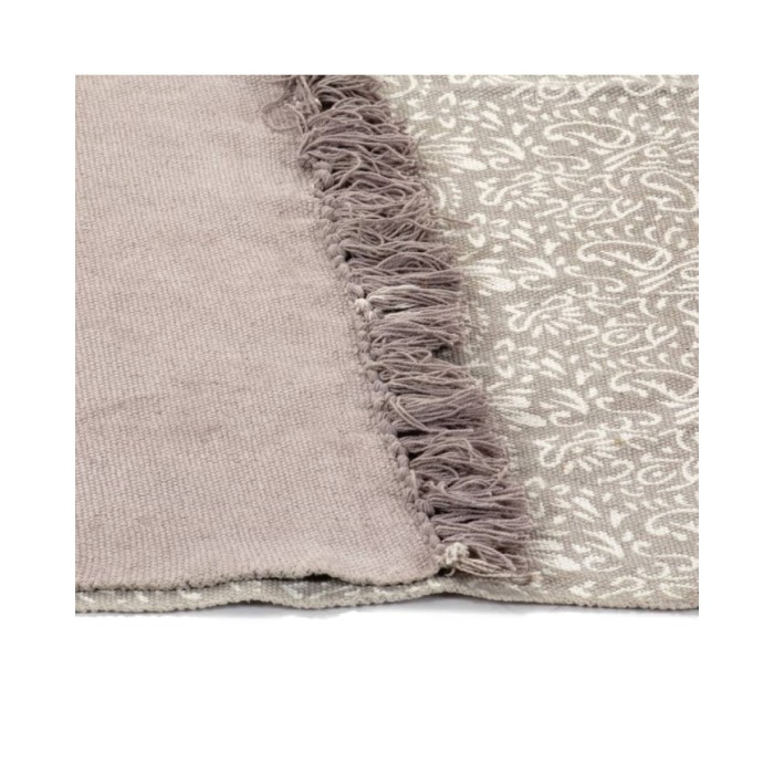 Tapis Kilim Coton 120 x 180 cm avec motif Taupe