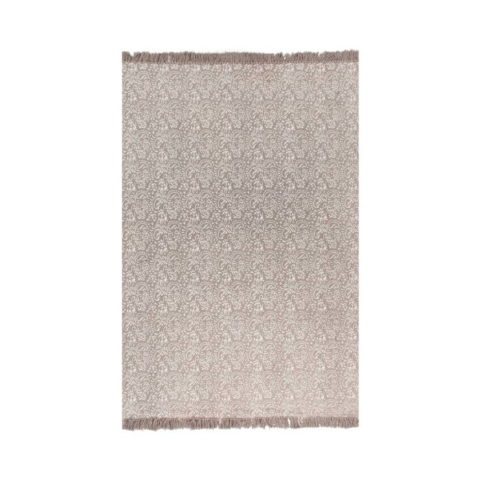 Tapis Kilim Coton 160 x 230 cm avec motif Taupe