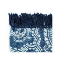 Tapis Kilim Coton 160 x 230 cm avec motif Bleu