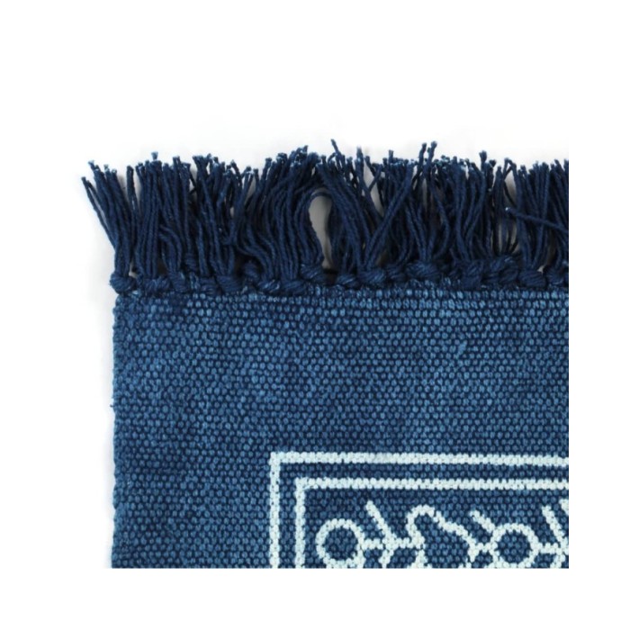Tapis Kilim Coton 160 x 230 cm avec motif Bleu