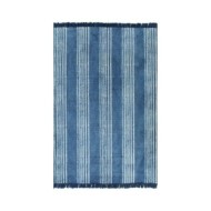 Tapis Kilim Coton 120 x 180 cm avec motif Bleu