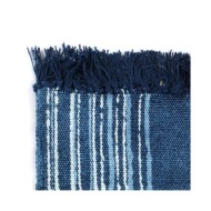 Tapis Kilim Coton 160 x 230 cm avec motif Bleu