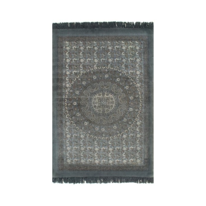 Tapis Kilim Coton 160 x 230 cm avec motif Gris