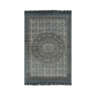 Tapis Kilim Coton 160 x 230 cm avec motif Gris
