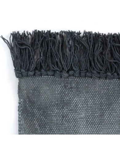 Tapis Kilim Coton 160 x 230 cm avec motif Gris