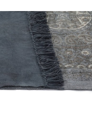 Tapis Kilim Coton 160 x 230 cm avec motif Gris