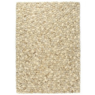 Tapis Galet feutre laine 160x230 cm Beige/Gris/Marron/Chocolat