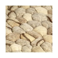 Tapis Galet feutre laine 160x230 cm Beige/Gris/Marron/Chocolat