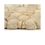 Tapis Galet feutre laine 160x230 cm Beige/Gris/Marron/Chocolat