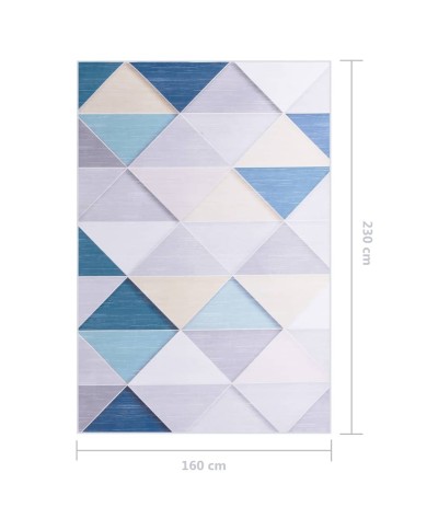 Tapis imprimé Multicolore 160x230 cm Tissu