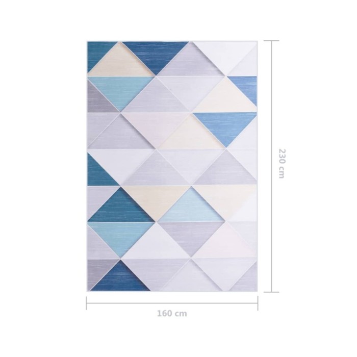 Tapis imprimé Multicolore 160x230 cm Tissu