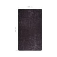 Tapis lavable antidérapant 190x300 cm Anthracite