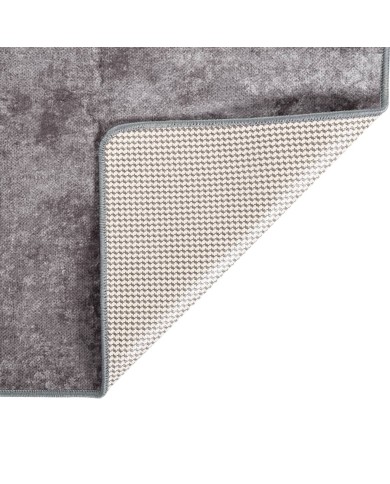 Tapis lavable antidérapant 190x300 cm Gris