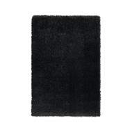 Tapis shaggy à poils hauts Noir 160x230 cm 50 mm