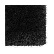 Tapis shaggy à poils hauts Noir 160x230 cm 50 mm
