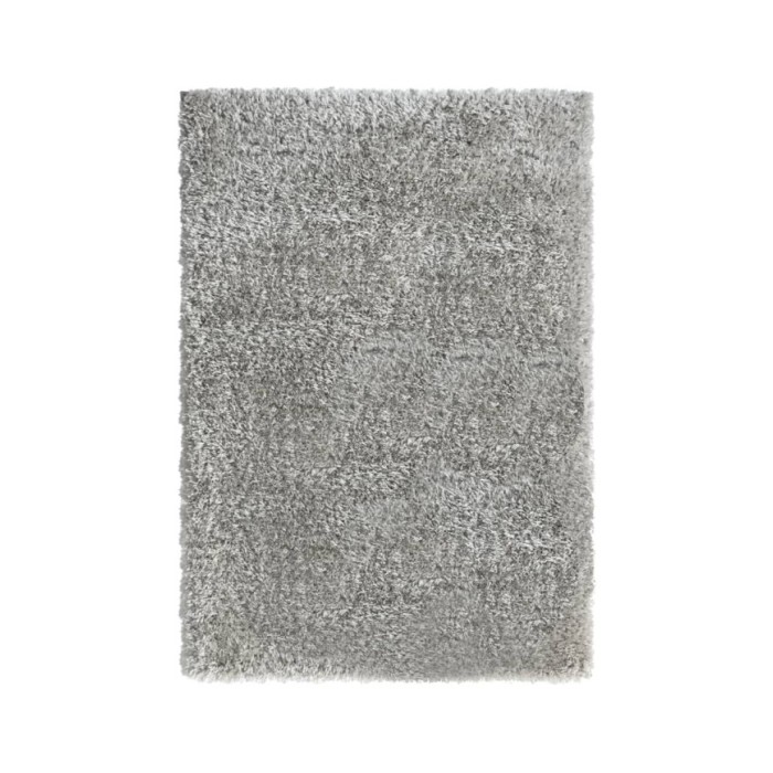Tapis shaggy à poils hauts Gris 160x230 cm 50 mm