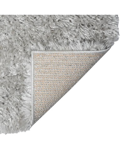 Tapis shaggy à poils hauts Gris 160x230 cm 50 mm