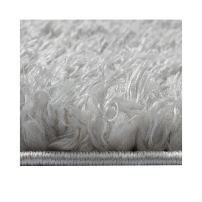 Tapis shaggy à poils hauts Gris 160x230 cm 50 mm