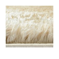 Tapis shaggy à poils hauts Beige 140x200 cm 50 mm