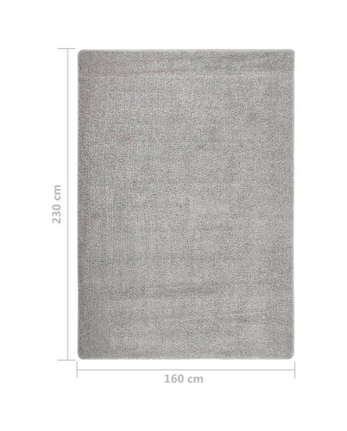 Tapis shaggy antidérapant Gris clair 160x230 cm