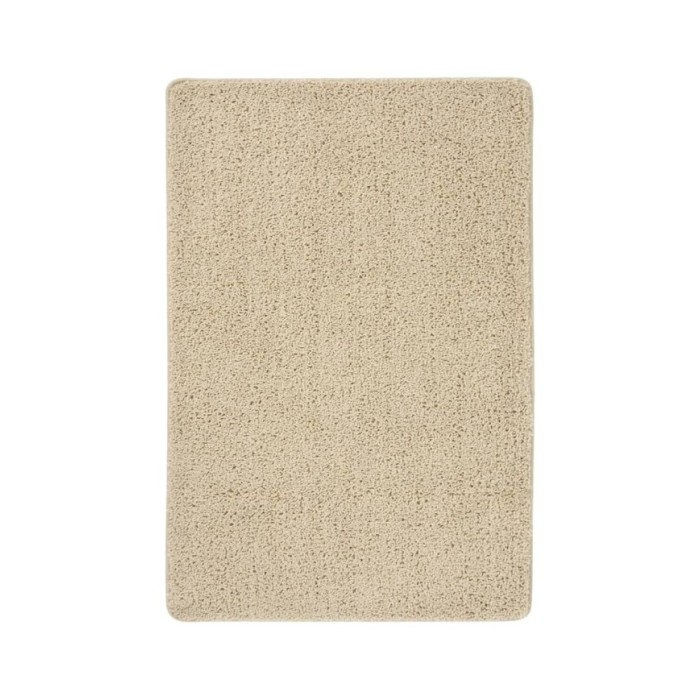 Tapis shaggy antidérapant Crème 140x200 cm